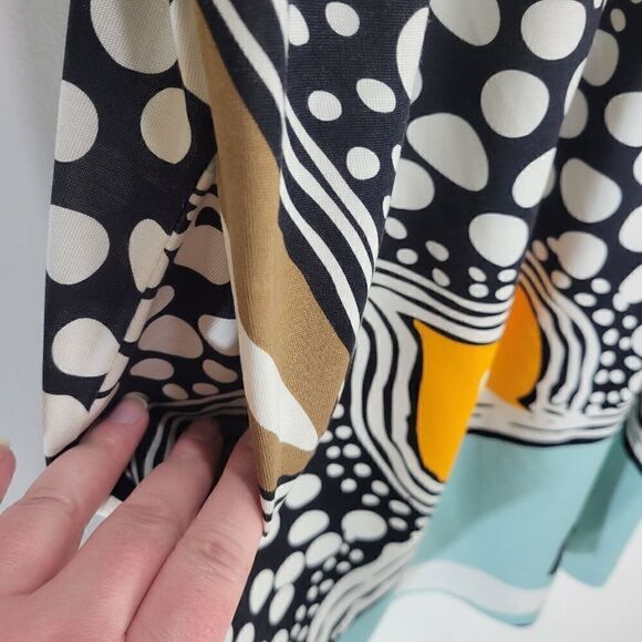 Diane Von Furstenberg Silk Groovy Strapless Dress - Picture 9 of 14